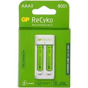 GP 2 Li Usb Li Şarj Cihazı 2X800 Ma Aaa Pilli GP-E211 2X800