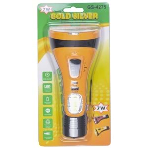 GOLD SILVER 7W Ledli El Feneri GS-4275