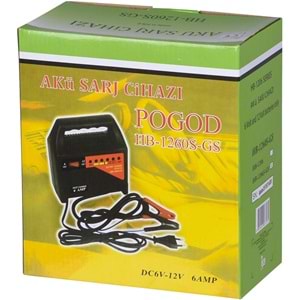 POGOD 6V-12V 6 Amper Akü Şarj Cihazı HB-1206S-GS