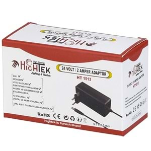 HIGHTEK 24V 2A Smps Priz Tipi Adaptör HT-1513