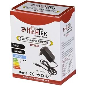 HIGHTEK 5V 1A Smps Piriz Tipi Adaptör (Ht-5) HT-1535