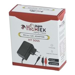 HIGHTEK 6V 1,2A Akü Şarj Adaptörü HT-5055