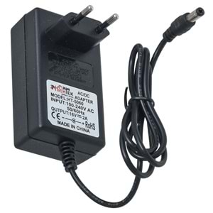 HIGHTEK 16 V 2,5 Amper Plastik Kasa 5,5*2,5 Jaklı (Santral ) Adaptörü HT-5060