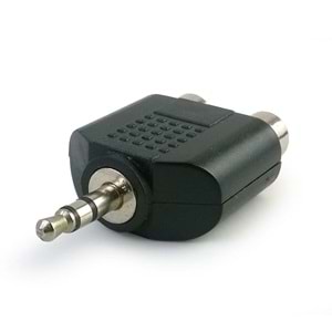 2 Rca Dişi-3,5 Mm St ERKek Çevirici Jak JKF-078