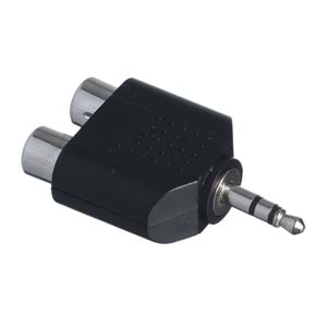 2 Rca Dişi-3,5 Mm St ERKek Çevirici Jak JKF-078