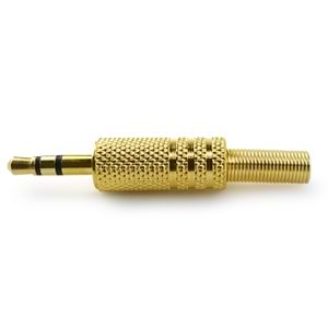 3,5 Mm ERKek Stereo Metal Gold Jak (F-0015) JKF-113