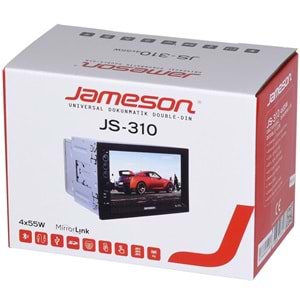 JAMESON 7'' Bluetooth ve USB Girişli Radyo Double Teyp JS-310 BT
