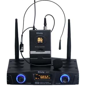 KONIG 1 Yaka Uhf Telsiz Mikrofon K-311 Y