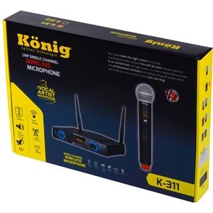 KONIG 1 Yaka Uhf Telsiz Mikrofon K-311 Y