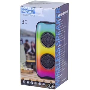 POLYGOLD Usb+Fm+Bt 3''X2 Cm Hoparlörlü Ses Sistemi KTX-1475