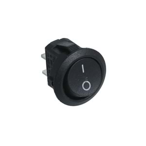 HIGHTEK Yuvarlak Işıksız Anahtar On Off 2P LDS133
