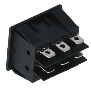 HIGHTEK Üçlü Işıksız Anahtar On Off 6P LDS136