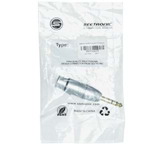 SEETRONIC XLR 3 Pin Dişi 6,35mm Erkek Çevirici Jak MA3FP3