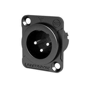 SEETRONIC XLR 3 Pin Şase Tip Canon Erkek Jak MJ3F2C-B