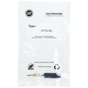 SEETRONIC 3,5 Mm Stero Jak MTP3C-BG