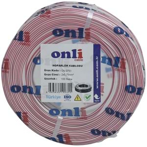 ONLİ 2X0,75 Beyaz Hoparlör Kablosu ON-751 BEYAZ