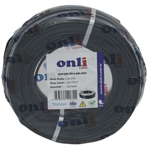 ONLİ 2X0,75 Siyah Hoparlör Kablosu ON-751 SİYAH