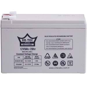 ORTEC 12V 9A Kuru Tip Akü ORTEC-12V9