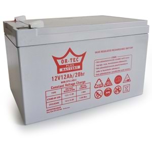 ORTEC 12V 12A Kuru Tip Akü ORTEC-12V12