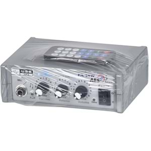 HUES 50W 3 Portlu USB li Pazarcı Amfisi PA-50 USB
