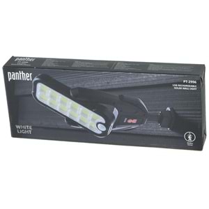 PANTHER 8W 12 COB Led li Solar Şarjlı Duvar Lambası PT-2996