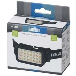 PANTHER Usb Şarjlı Kafa Lambası PT-5222