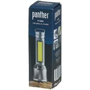 PANTHER Usb Şarjlı Fener PT-6890