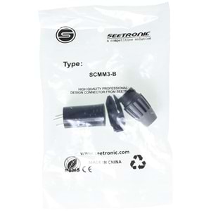 SEETRONIC Xlr 3 Pin Canon ERKek Jak SCMM3-B
