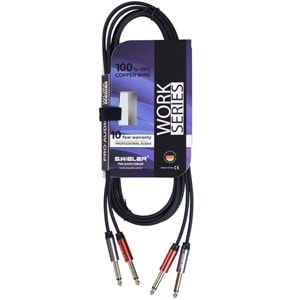 S.WIELER 2*6.3 mm Mono - 2*6.3 mm Mono Kablo Uzunluğu: 3 Metre SMM2-3M