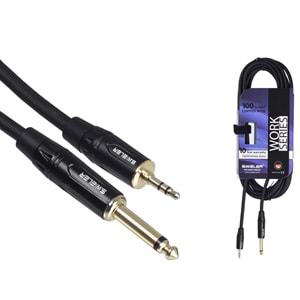 S.WIELER 6.3 mm Mono-3.5 mm Stereo Kablo Uzunluğu: 5 Metre SMS-5M