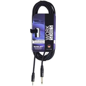 S.WIELER 6.3 mm Mono-3.5 mm Stereo Kablo Uzunluğu: 5 Metre SMS-5M