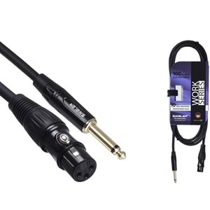 S.WIELER 6.3 mm Mono - Xlr Dişi Kablo Uzunluğu: 3 Metre SMX-3M
