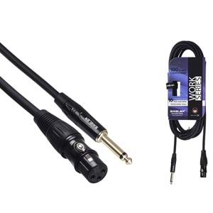S.WIELER 6.3 mm Mono - Xlr Dişi Kablo Uzunluğu: 5 Metre SMX-5M
