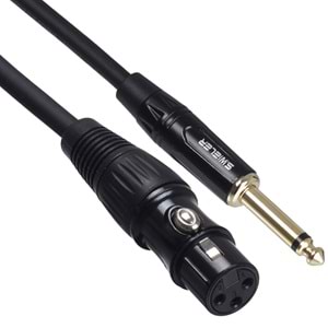 S.WIELER 6.3 mm Mono - Xlr Dişi Kablo Uzunluğu: 5 Metre SMX-5M