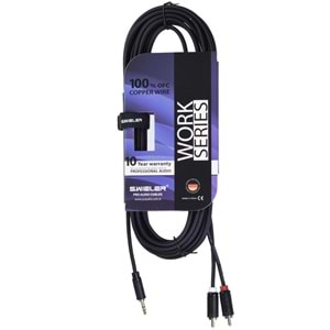 S.WIELER 2*Rca - 3.5 mm Stereo Kablo Uzunluğu: 5 Metre SR2S-5M