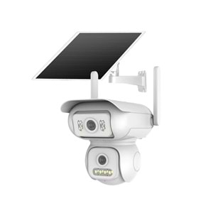 JOYSEE 4 MP Kamera Solar Panelli 2,4 GHz Wi-Fi Çift Lens PTZ Kamera SW-2