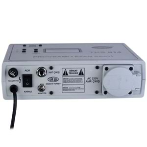 ÖZMETA Duvar Tipi Programlı Ezan Saati TKS-014