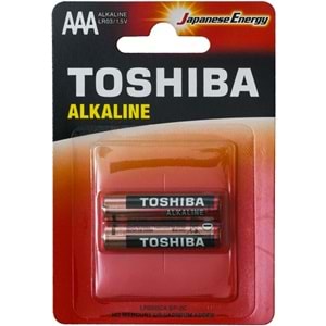 TOSHIBA AAA İnce Alkalin Pil (2 Li Bls) TLR-03-2