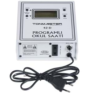 TONMAISTER Akıllı Usb Li Duvar Tipi Okul Zil Saati TM-42 D