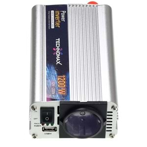TECHNOMAX 12V 1200W Modifiye Sinüs İnvertör TM-9203