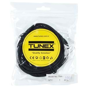 TUNEX 3,5 mm Erkek 3,5 mm Dişi İpek Örgü 3 Mt Kulaklık Uzatma TNX-1003