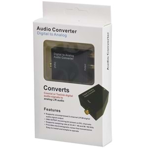 ECONEX Digital to Analog Ses Dönüştürcü (Optik to Rca ) Adaptör TNX-1006