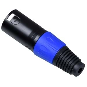 TUNEX Blue Metal Xlr Canon ERKek Jak TNX-4813-E BL