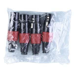 TUNEX Red Metal Xlr Canon Dişi Jak TNX-4814 RD