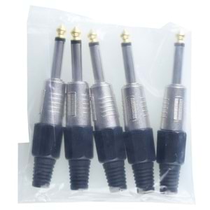 TUNEX Black 6,3 Mm ERKek Mono Metal Jak TNX-4815-E BK