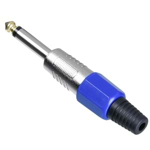 TUNEX Blue 6,3 Mm ERKek Mono Metal Jak TNX-4815-E BL