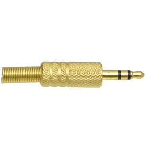 TUNEX 3,5 mm Erkek Stereo Gold Metal Jak TNX-4821