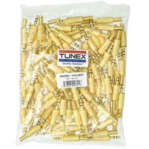 TUNEX 3,5 mm Erkek Stereo Gold Metal Jak TNX-4821