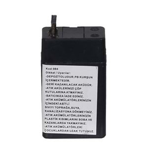 TUNEX 4V 0,4A Siyah Kuru Bakımsız Akü TNX-4V04A