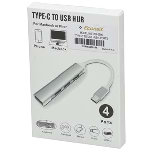 ECONEX TYPE-C to USB 4 Port Dönüştürcü HUB TNX-5500
